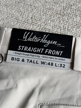 Walter Hagen Straight Front Pants - Light Beige